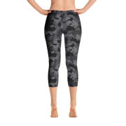 Black Camo Capri Leggings