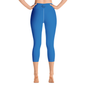 Blue Capri Yoga Pants