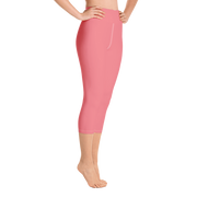 Salmon Pink Capri Yoga Pants