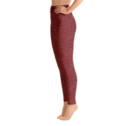 Red Bouclé Yoga Pants