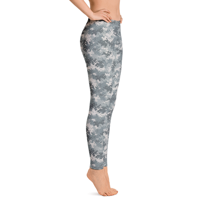 Grey Camo Pixel Leggings