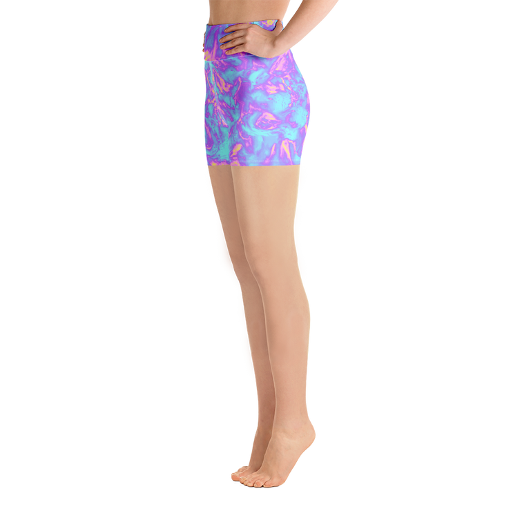 Bubble Gum Blaze Yoga Shorts