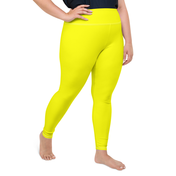 Neon Yellow Plus Size Leggings