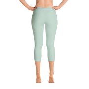 Pastel Green Capri Leggings