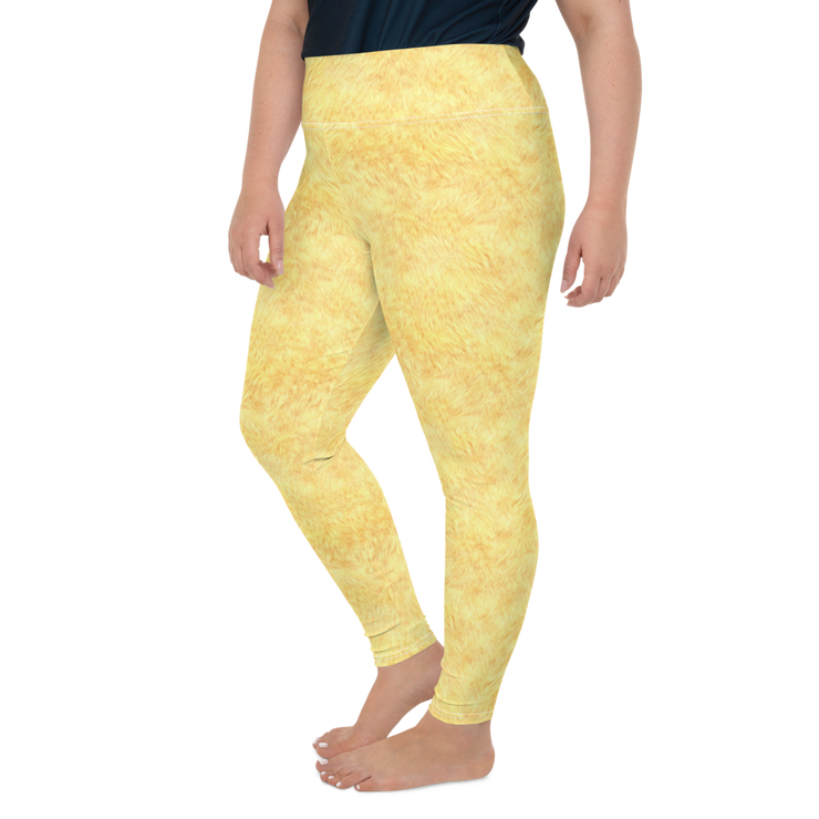 Gold Fur Plus Size Leggings