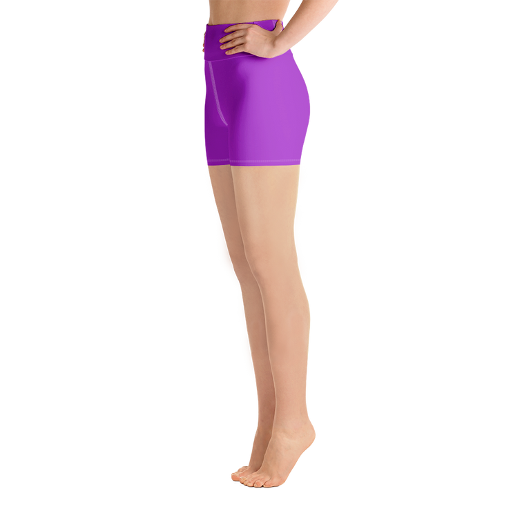 Neon Purple Yoga Shorts