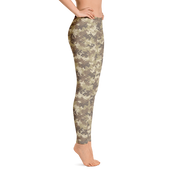 Brown Camo Pixel Leggings