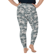 Grey Camo Plus Size Leggings