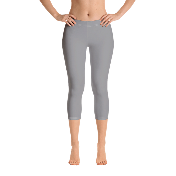 Gray Capri Leggings