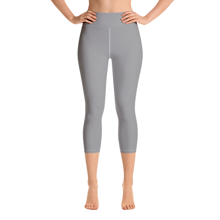 Gray Capri Yoga Pants