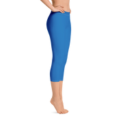 Blue Capri Leggings