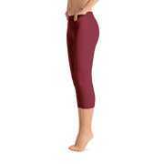 Red Wine Capri Leggings