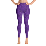 Purple Bouclé Yoga Pants