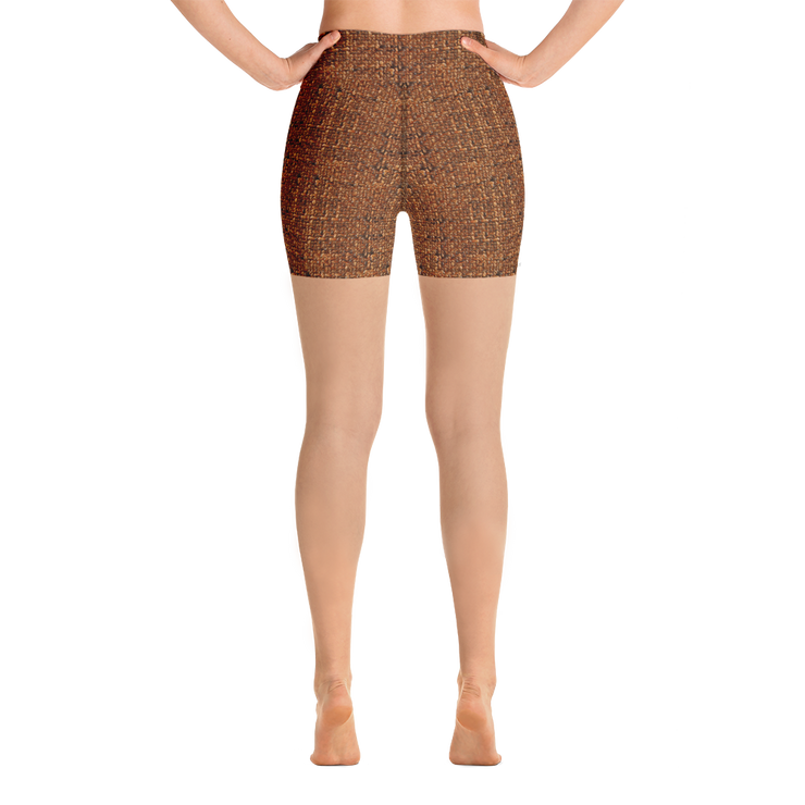 Terracotta Bouclé Yoga Shorts