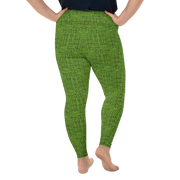 Green Bouclé Plus Size Leggings