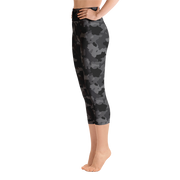 Black Camo Capri Yoga Pants