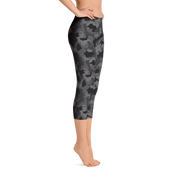 Black Camo Capri Leggings