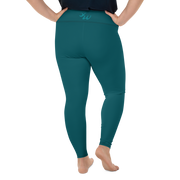 Sherpa Blue Plus Size Leggings