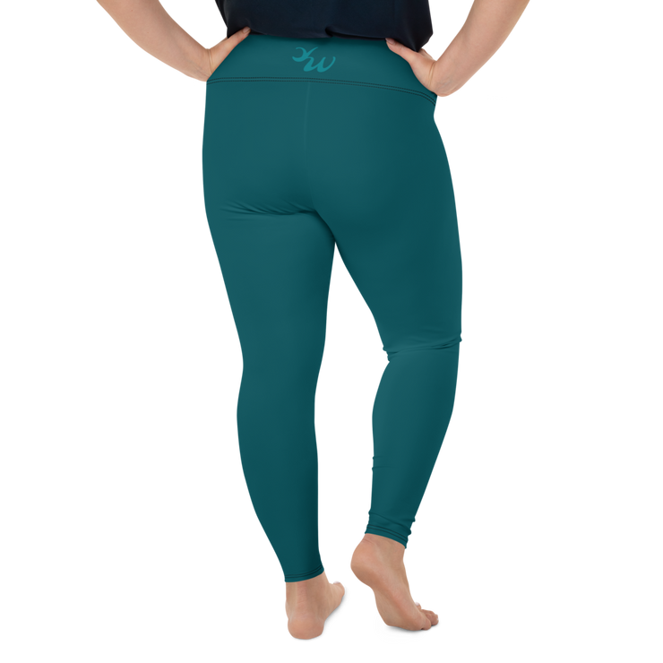 Sherpa Blue Plus Size Leggings