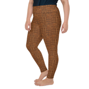 Terracotta Bouclé Plus Size Leggings