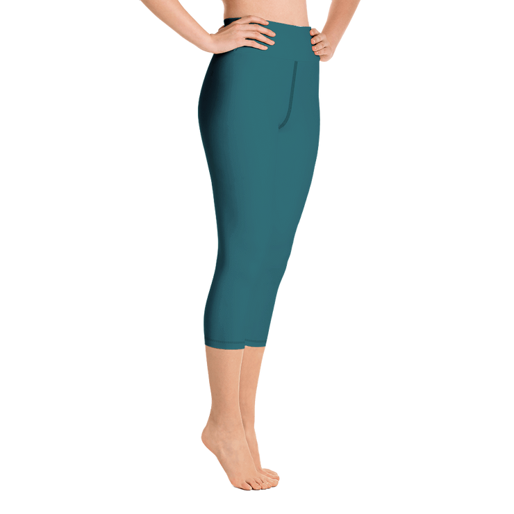 Sherpa Blue Capri Yoga Pants