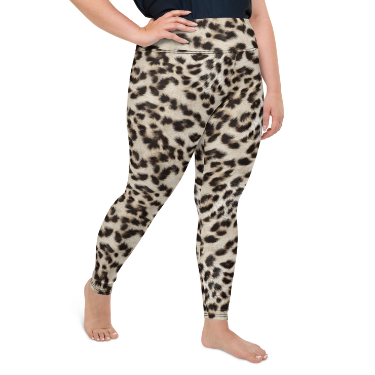 Snow Leopard Plus Size Leggings