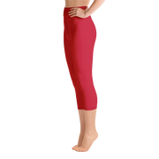 Lava Red Capri Yoga Pants