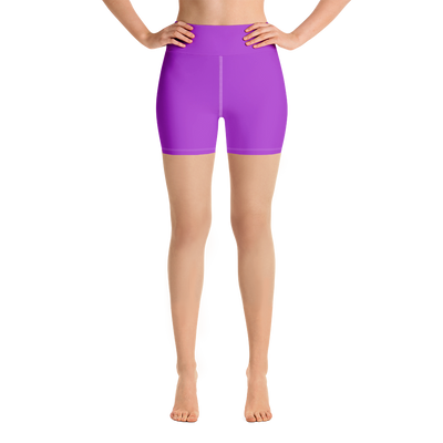 Neon Purple Yoga Shorts