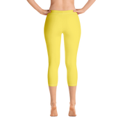 Maize Yellow Capri Leggings