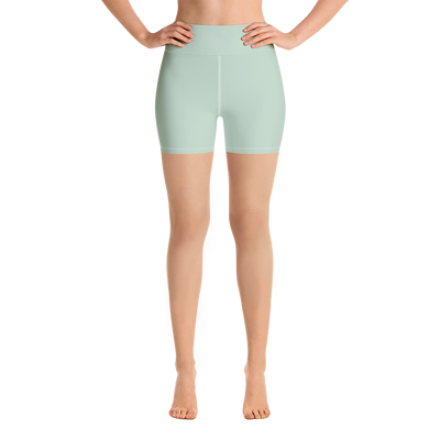 Pastel Green Yoga Shorts