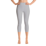 Silver Capri Yoga Pants