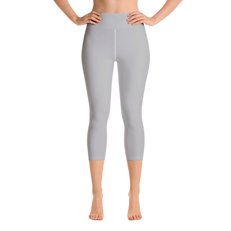 Silver Capri Yoga Pants