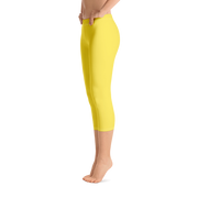 Maize Yellow Capri Leggings