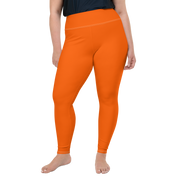 Neon Orange Plus Size Leggings