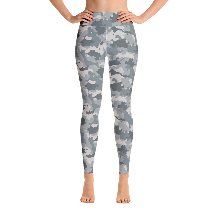 Grey Camo Yoga Pants