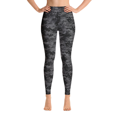 Black Camo Pixel Yoga Pants