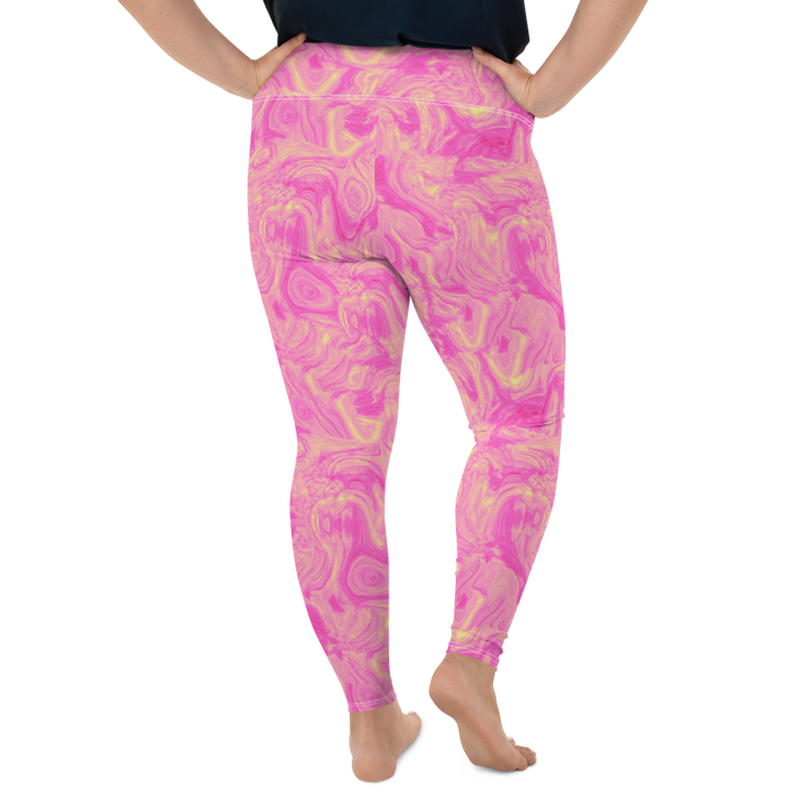 Lemon Berry Swirl Plus Size Leggings