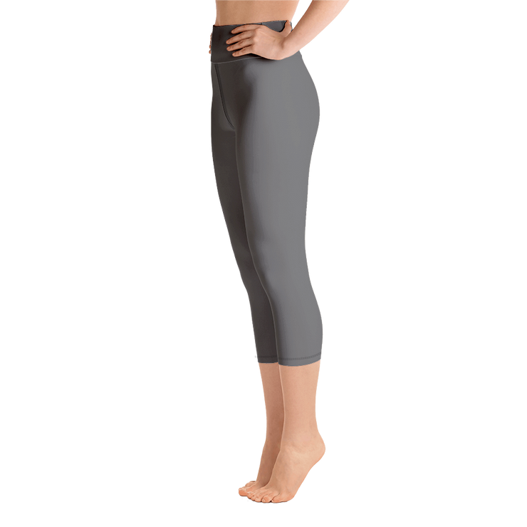 Dark Gray Capri Yoga Pants