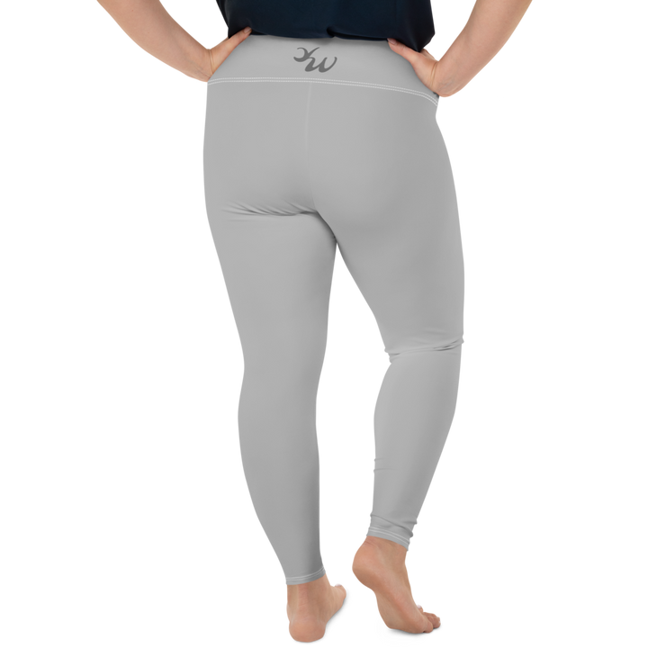 Silver Plus Size Leggings