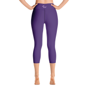 Purple Capri Yoga Pants