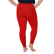 Red Plus Size Leggings