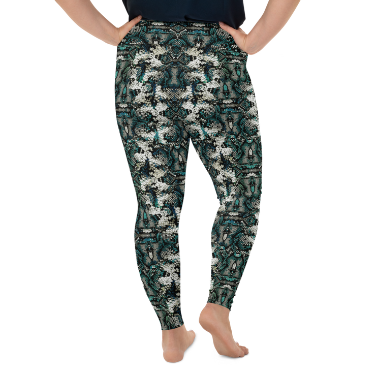 Rainforest Snakeskin Plus Size Leggings