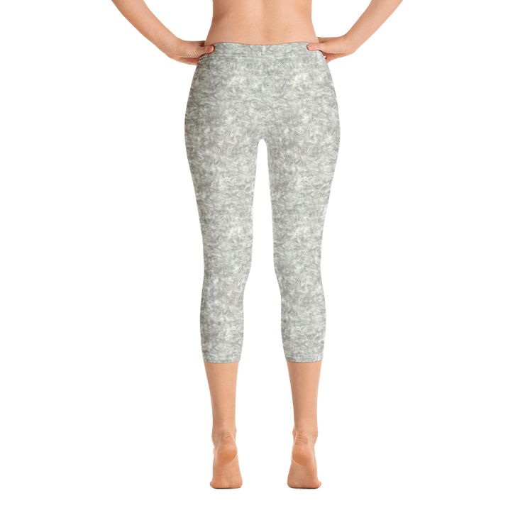 Silver Fur Capri Leggings