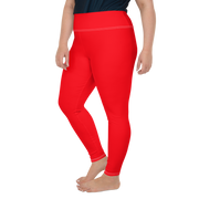 Neon Red Plus Size Leggings