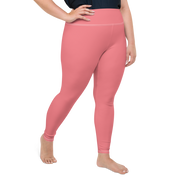 Salmon Pink Plus Size Leggings