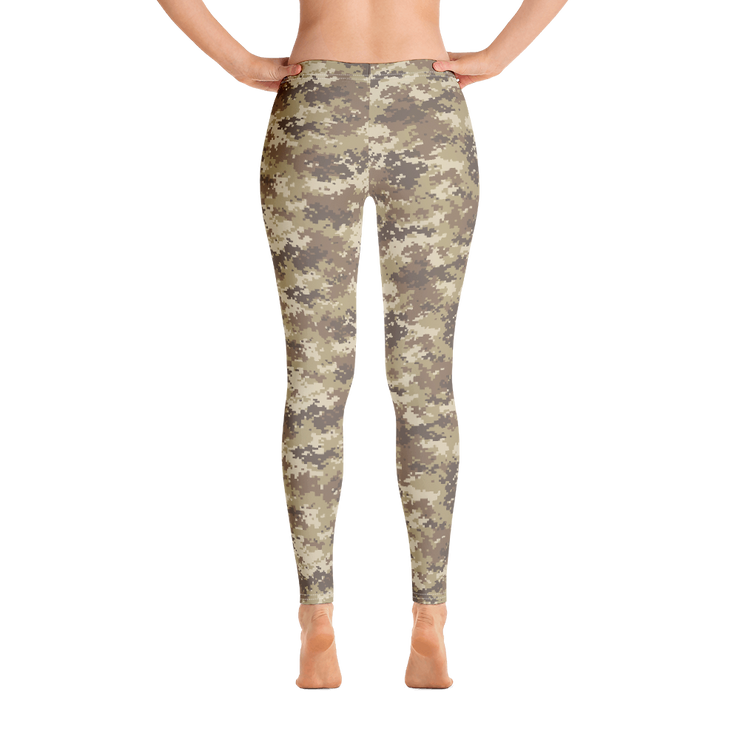 Brown Camo Pixel Leggings