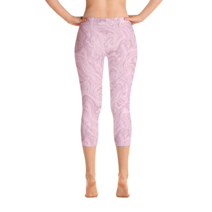 Cherry Cream Capri Leggings