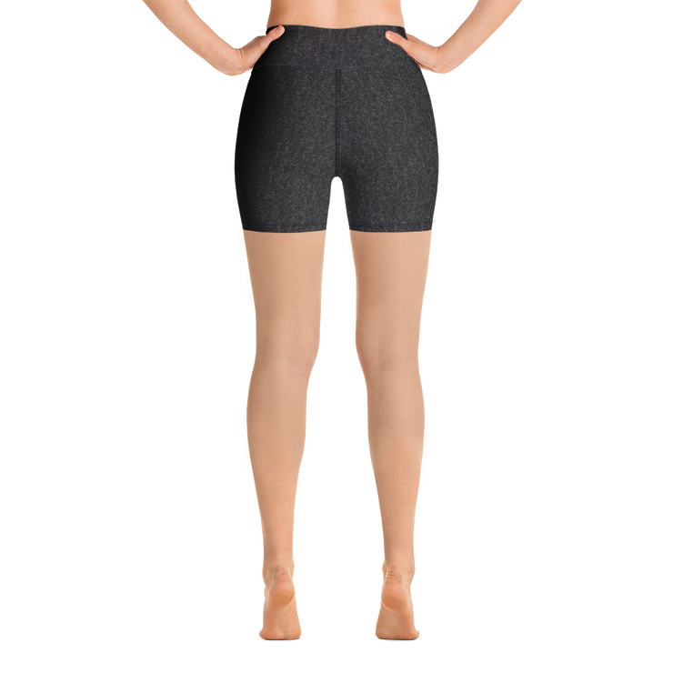 Black Denim Jean 256 Yoga Shorts