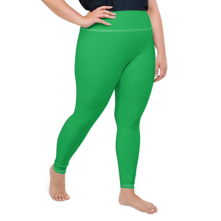 Green Plus Size Leggings