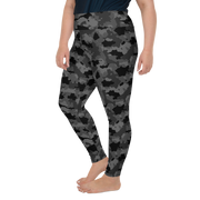 Black Camo Plus Size Leggings